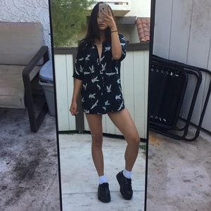 Swan or some kinda bird beach shirt from Bershka